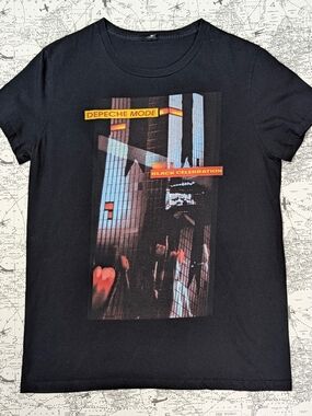 Depeche Mode Black Celebration Graphic Band Tee Shirt Black Size M